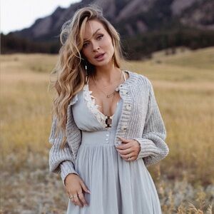 Joyfolie MINERVA SWEATER IN HEATHER DOVE